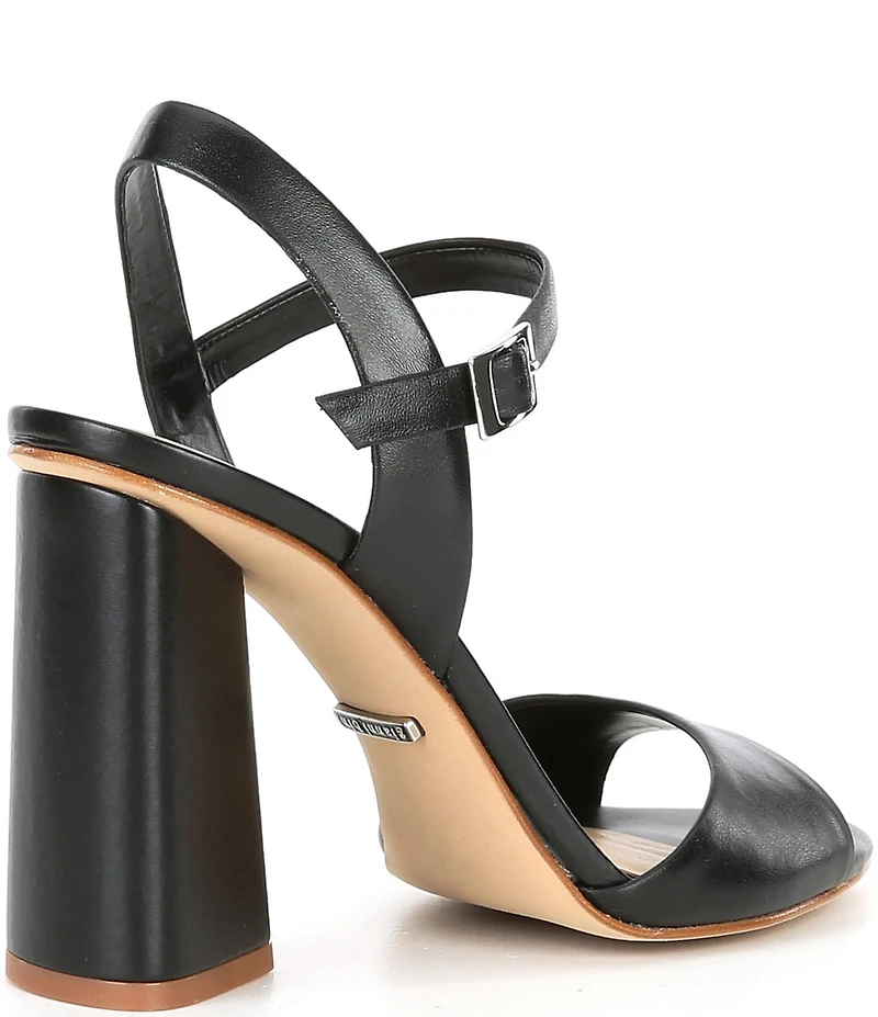 Gianni Bini Durant Leather Block Heel Dress Sandals