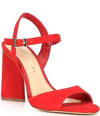 Gianni Bini Durant Nubuck Block Heel Dress Sandals