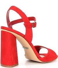 Gianni Bini Durant Nubuck Block Heel Dress Sandals