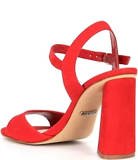 Gianni Bini Durant Nubuck Block Heel Dress Sandals