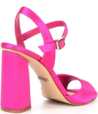 Gianni Bini Durant Satin Block Heel Dress Sandals