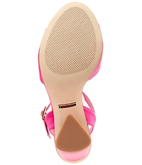 Gianni Bini Durant Satin Block Heel Dress Sandals