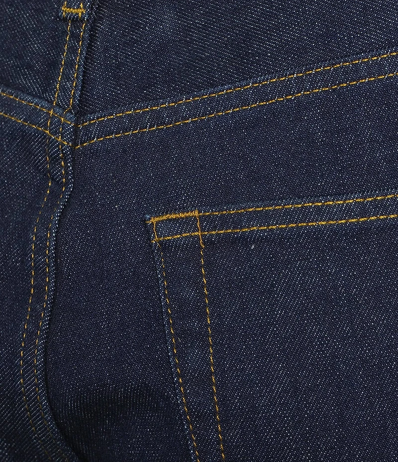 Gianni Bini Edie Suede Patch Straight Leg Indigo Denim Jeans