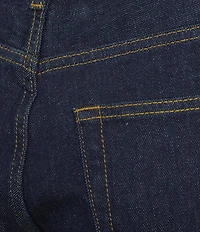 Gianni Bini Edie Suede Patch Straight Leg Indigo Denim Jeans