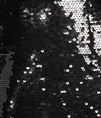 Gianni Bini Ella Sequin V-Neck Long Sleeve Slip Maxi Dress