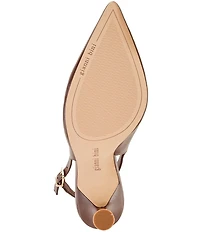 Gianni Bini Ellanor Leather Pointed Toe Slingback Pumps