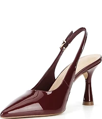 Gianni Bini Ellanor Patent Pointed Toe Slingback Pumps