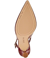 Gianni Bini Ellanor Patent Pointed Toe Slingback Pumps