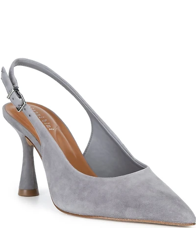 Gianni Bini Ellanor Suede Pointed Toe Slingback Pumps