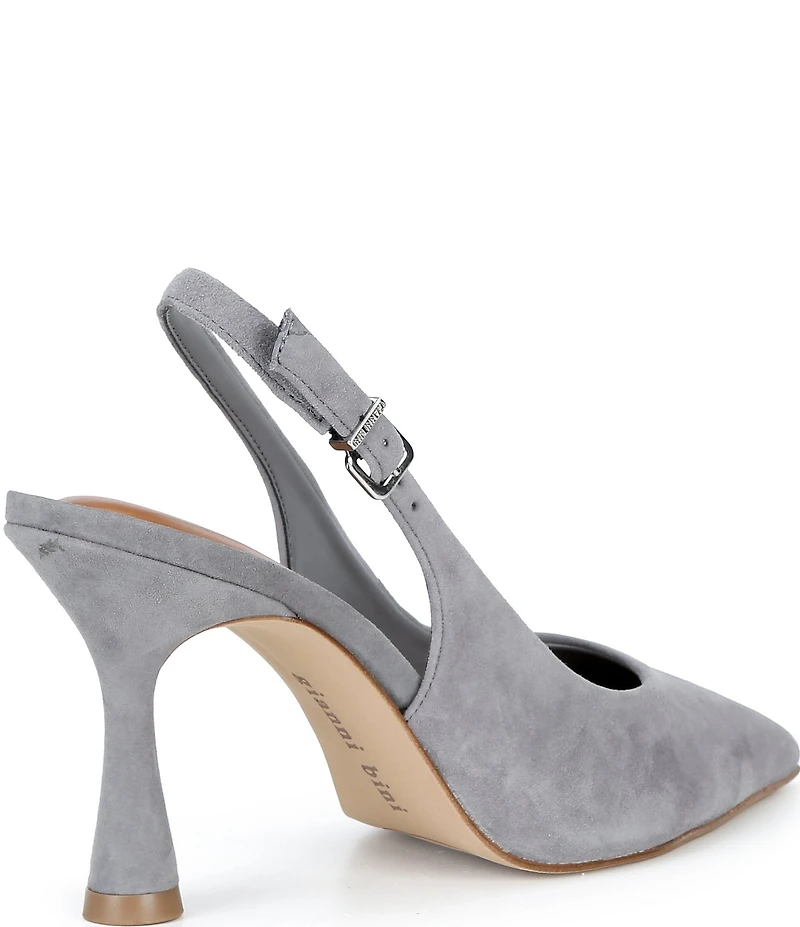 Gianni Bini Ellanor Suede Pointed Toe Slingback Pumps