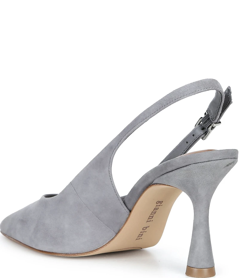 Gianni Bini Ellanor Suede Pointed Toe Slingback Pumps