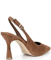 Gianni Bini Ellanor Suede Pointed Toe Slingback Pumps
