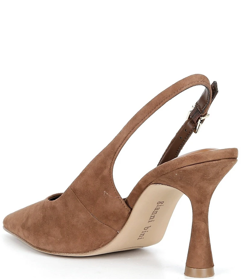 Gianni Bini Ellanor Suede Pointed Toe Slingback Pumps