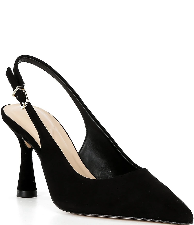 Gianni Bini Ellanor Suede Pointed Toe Slingback Pumps