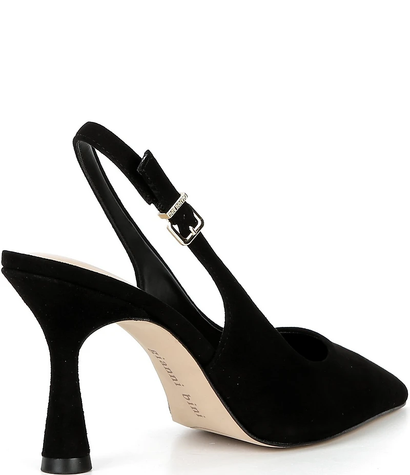 Gianni Bini Ellanor Suede Pointed Toe Slingback Pumps