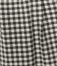 Gianni Bini Elle Gingham Mid Rise Coordinating Bloomer Shorts