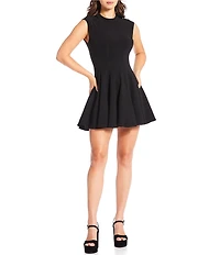 Gianni Bini Ellie Swing Crepe Sleeveless Dress