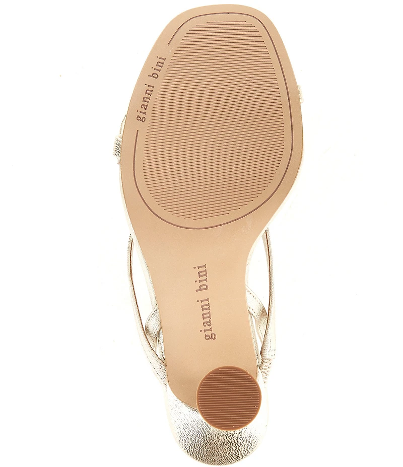 Gianni Bini Elliot Leather Thong Ankle Strap Dress Sandals