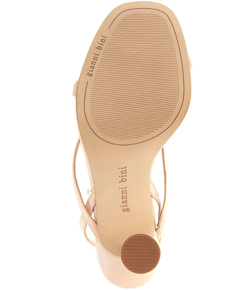 Gianni Bini Elliot Leather Thong Ankle Strap Dress Sandals
