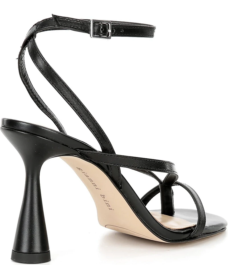 Gianni Bini Elliot Leather Thong Ankle Strap Dress Sandals