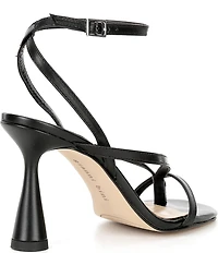 Gianni Bini Elliot Leather Thong Ankle Strap Dress Sandals