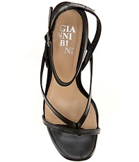 Gianni Bini Elliot Leather Thong Ankle Strap Dress Sandals