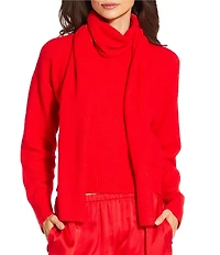 Gianni Bini Everyday Long Sleeve Crew Neck Sweater Scarf Set