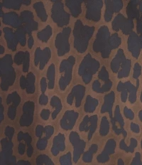 Gianni Bini Faye Leopard Print Satin Lace Detail Slip Dress