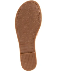 Gianni Bini Ferrel Leather Ornamented Slide Sandals