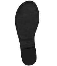 Gianni Bini Ferrel Leather Ornamented Slide Sandals