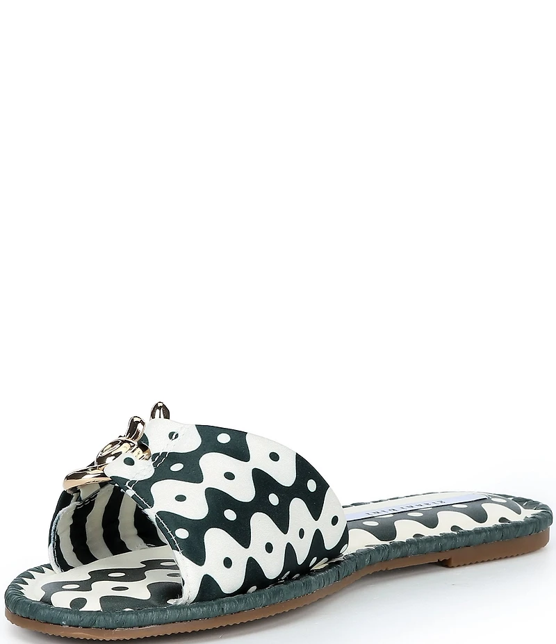 Gianni Bini Ferrel Striped Ornamented Slide Sandals