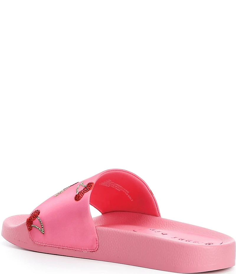 Gianni Bini Fifi Cherry Rhinestone Pool Slides
