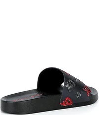 Gianni Bini Fifi XO Rhinestone Pool Slide Sandals