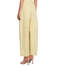 Gianni Bini Flora Embroidered High Rise Straight Leg Barrel Jeans