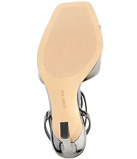 Gianni Bini Foles Ankle Wrap Square Toe Dress Sandals