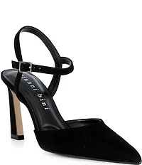 Gianni Bini Geno Suede Ankle Strap Pointed Toe Pumps