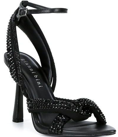 Gianni Bini Glassic Rhinestone Twisted Stiletto Dress Sandals