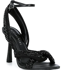 Gianni Bini Glassic Rhinestone Twisted Stiletto Dress Sandals