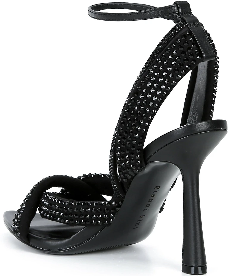 Gianni Bini Glassic Rhinestone Twisted Stiletto Dress Sandals