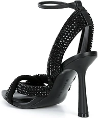 Gianni Bini Glassic Rhinestone Twisted Stiletto Dress Sandals