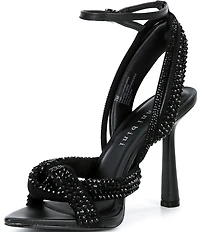 Gianni Bini Glassic Rhinestone Twisted Stiletto Dress Sandals