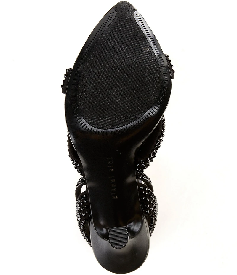 Gianni Bini Glassic Rhinestone Twisted Stiletto Dress Sandals