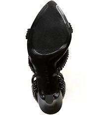 Gianni Bini Glassic Rhinestone Twisted Stiletto Dress Sandals