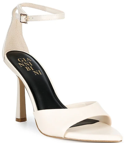 Gianni Bini Grady Leather Pointed Toe Stiletto Dress Sandals
