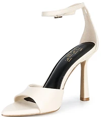 Gianni Bini Grady Leather Pointed Toe Stiletto Dress Sandals