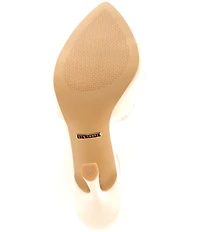 Gianni Bini Grady Leather Pointed Toe Stiletto Dress Sandals