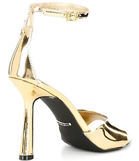 Gianni Bini Grady Mirror Metallic Stiletto Dress Sandals