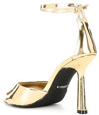 Gianni Bini Grady Mirror Metallic Stiletto Dress Sandals