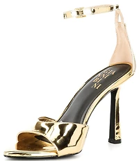 Gianni Bini Grady Mirror Metallic Stiletto Dress Sandals