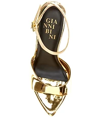 Gianni Bini Grady Mirror Metallic Stiletto Dress Sandals